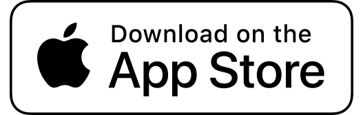 White Apple badge to download the app on the App Store