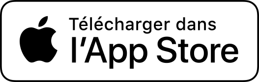 Badge Google blanc pour télécharger l'app sur le Play Store