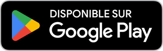 Badge Google noir pour télécharger l'app sur le Play Store