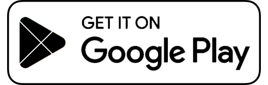 White Google badge to download the app on the Play Store