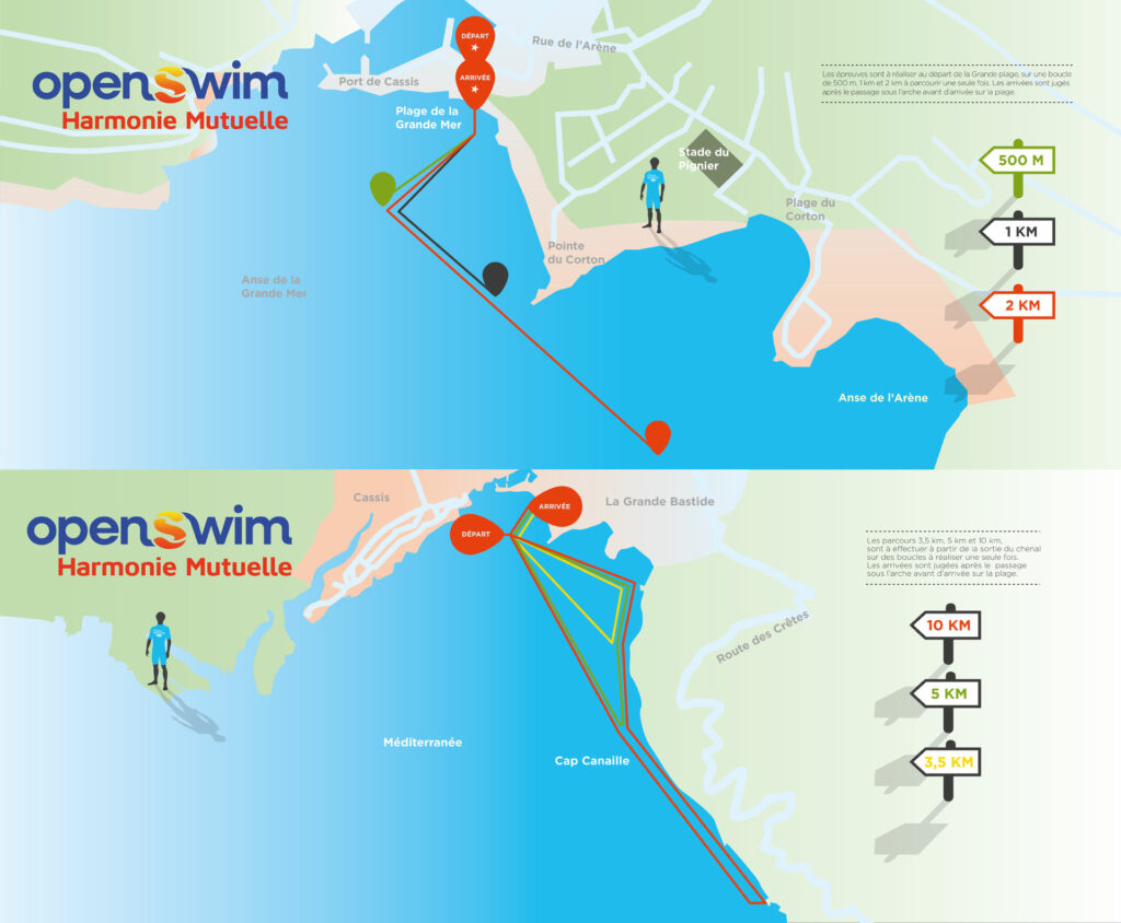 Parcours Cap Naio OpenSwim Harmonie Mutuelle Cassis
